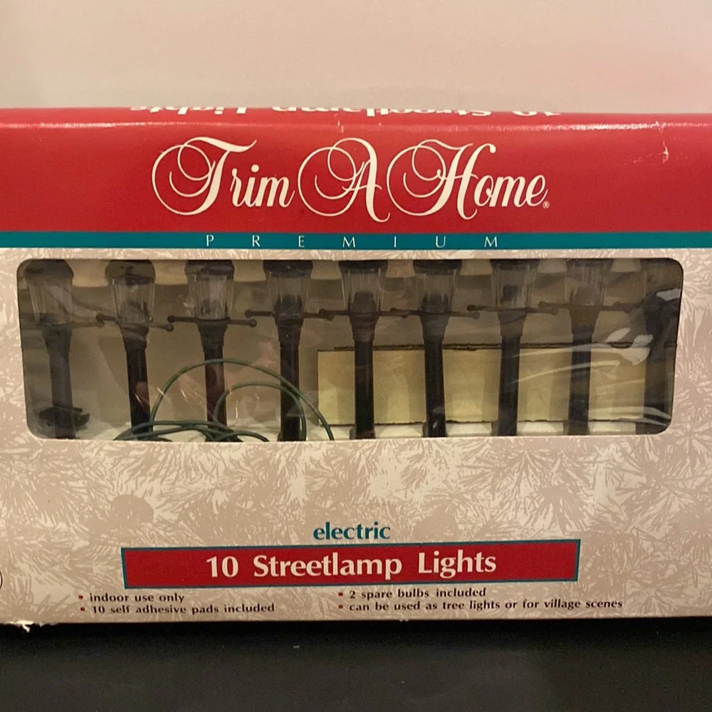 VTG Trim a Home 10 Streetlamp string holiday lights indoor Kmart works